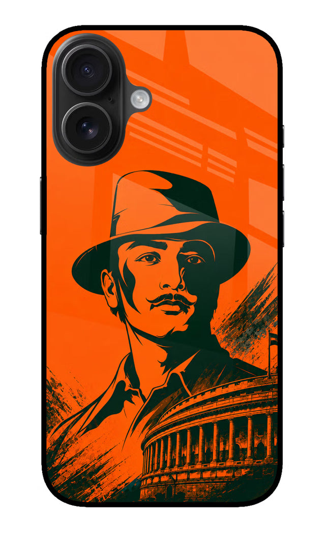 Bhagat Singh Legacy iPhone 16 Plus Glass Case