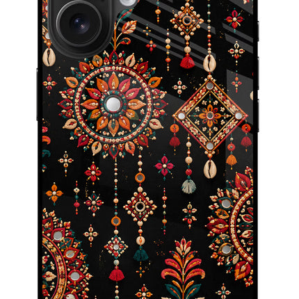 Boho Noir iPhone 16 Plus Glass Case