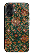 Green Pataka iPhone 16 Plus Glass Case