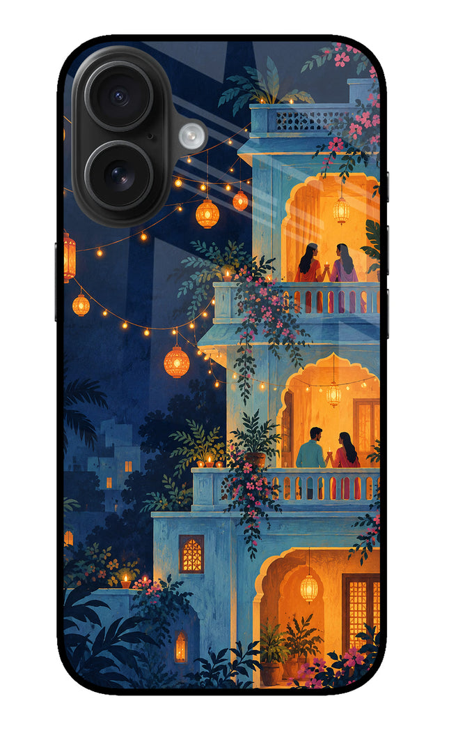 Balcony Glow iPhone 16 Plus Glass Case
