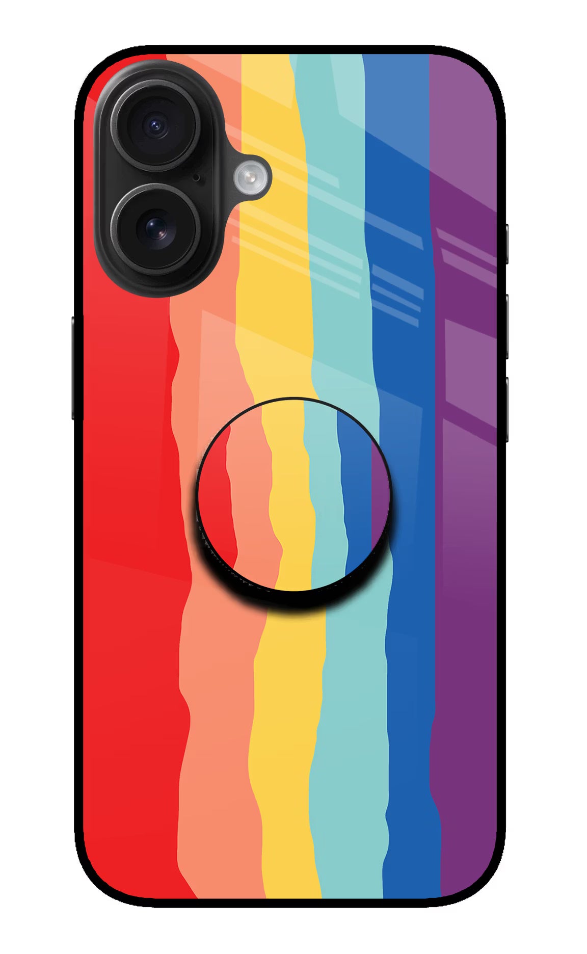 Rainbow iPhone 16 Plus Pop Case by Casekaro