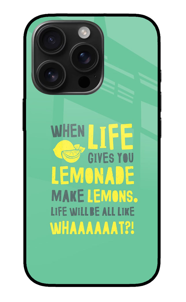 Quote iPhone 16 Pro Max Glass Case
