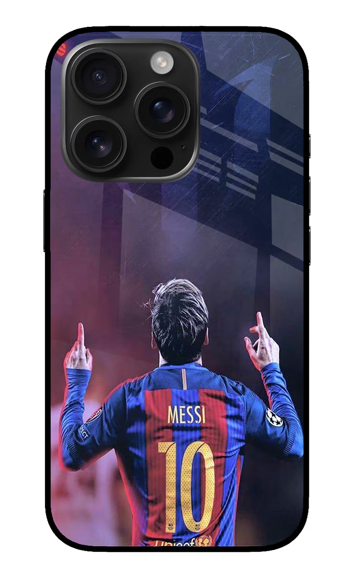 Messi iPhone 16 Pro Max Glass Case Back Cover by Casekaro
