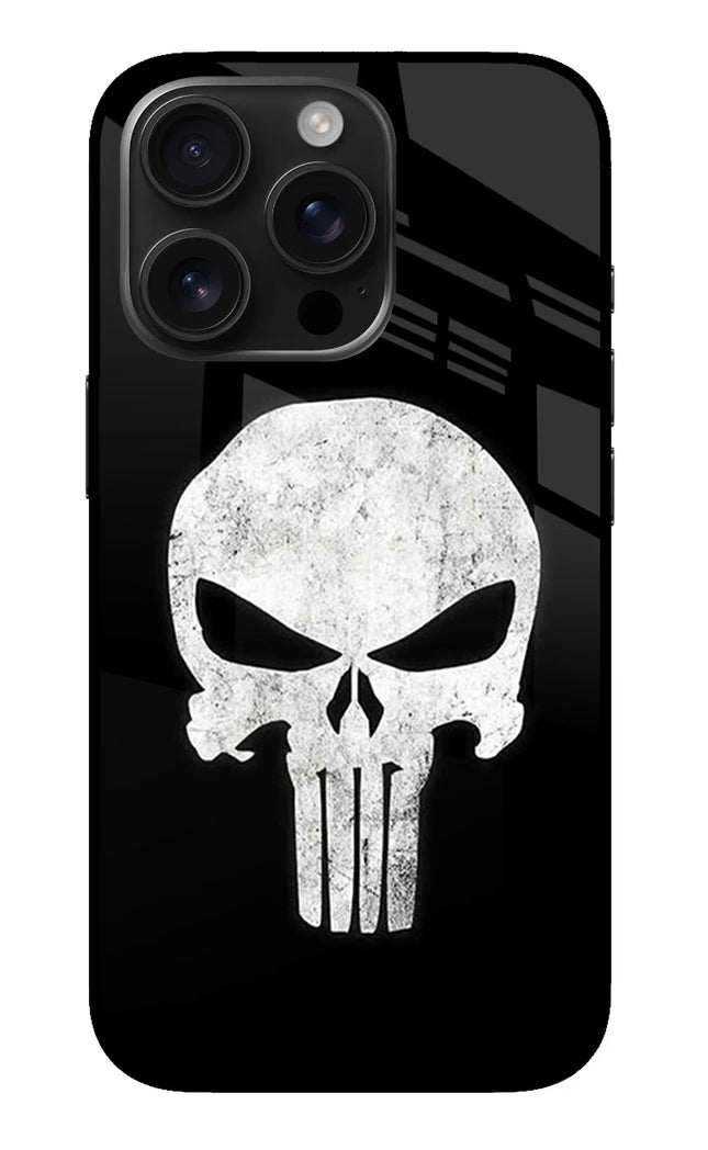 Punisher Skull iPhone 16 Pro Max Glass Case