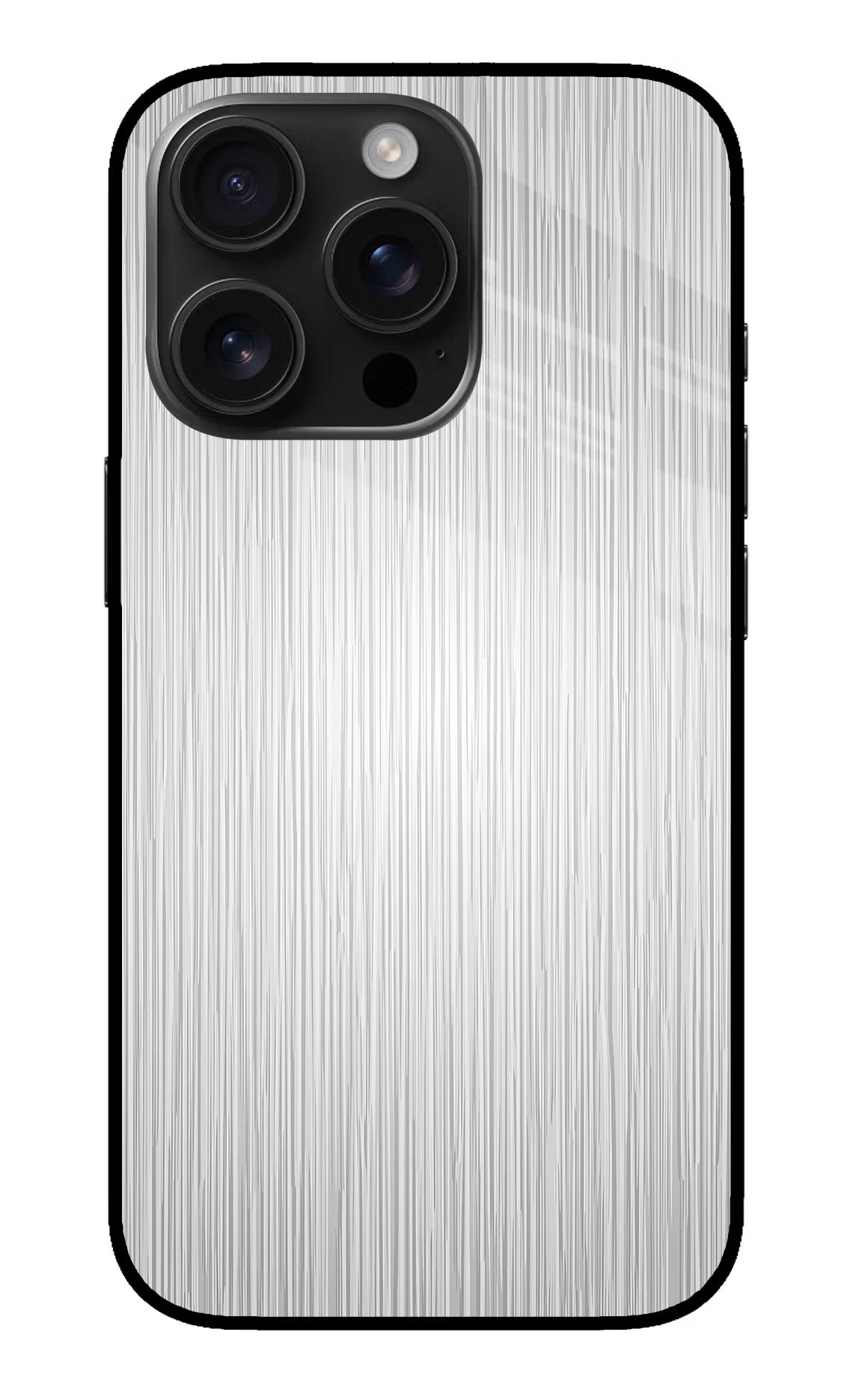 Wooden Grey Texture iPhone 16 Pro Max Glass Case Back Cover by Casekaro