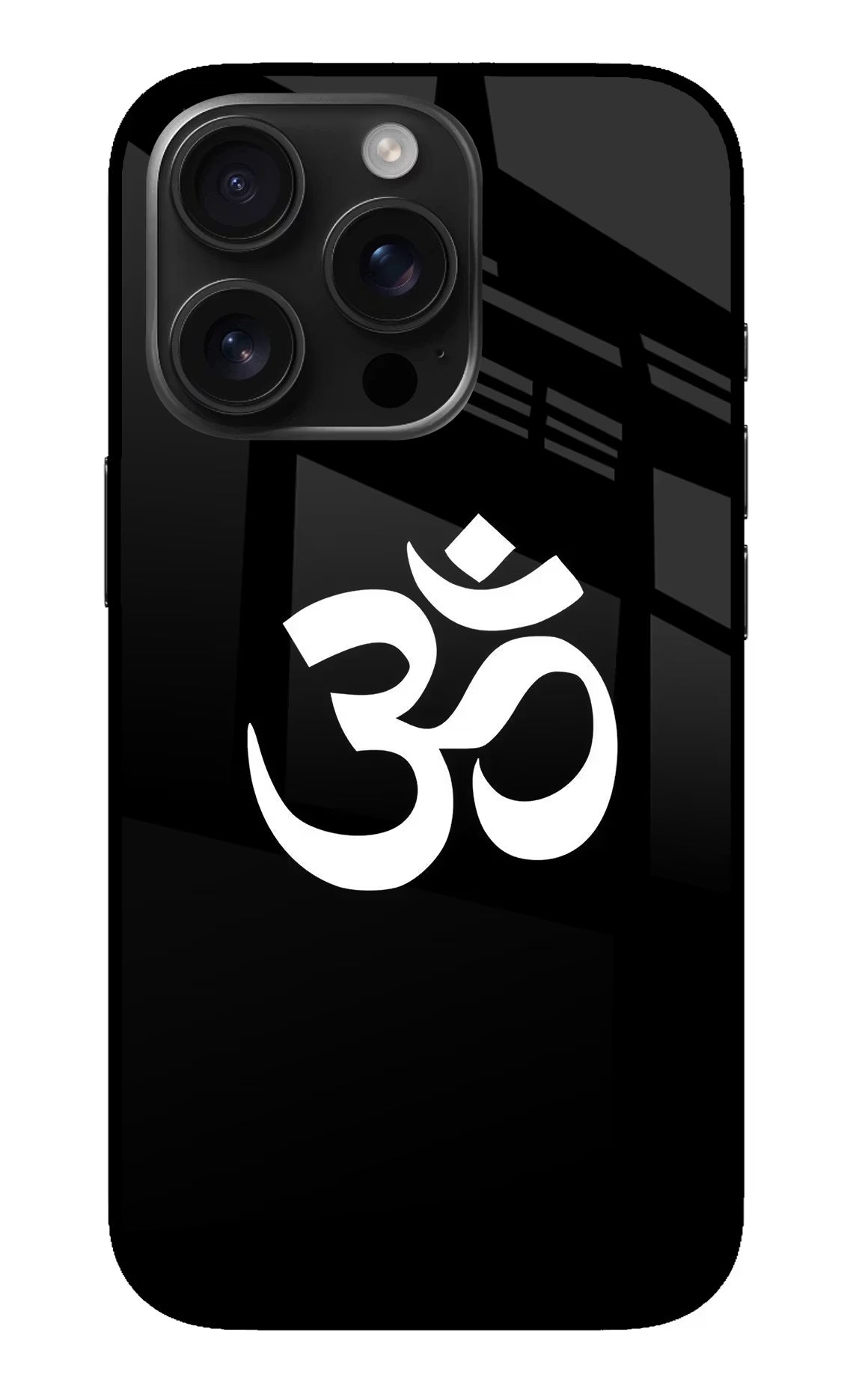 Om iPhone 16 Pro Max Glass Case Back Cover by Casekaro