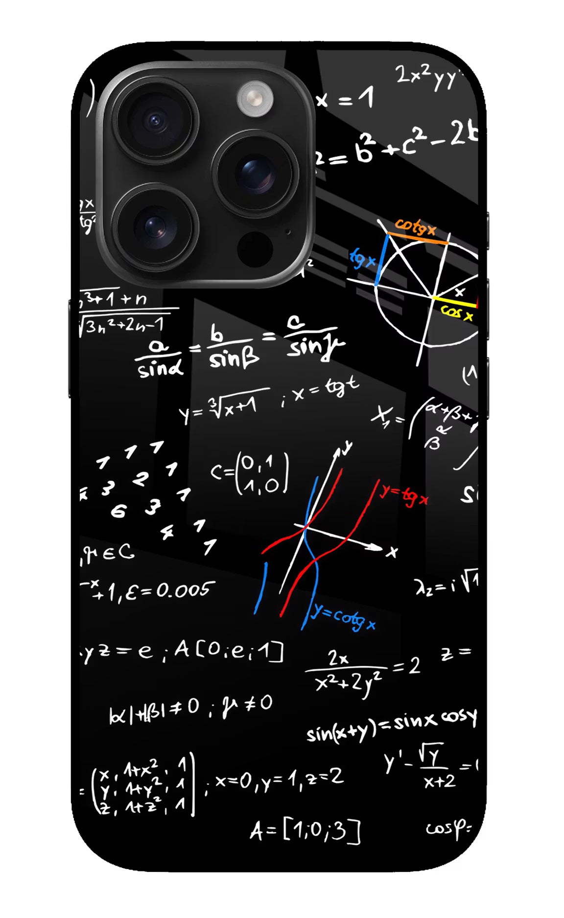Mathematics Formula iPhone 16 Pro Max Glass Case Back Cover by Casekaro