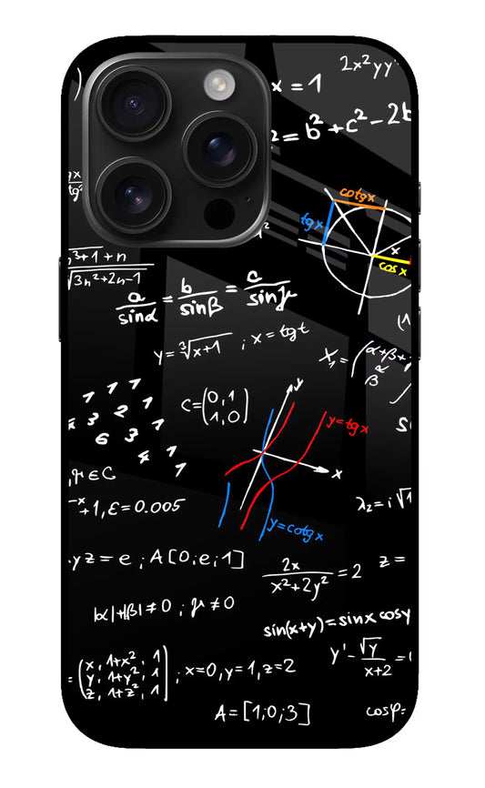 Mathematics Formula iPhone 16 Pro Max Glass Case