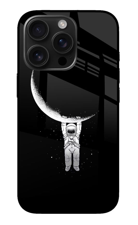 Moon Space iPhone 16 Pro Max Glass Case