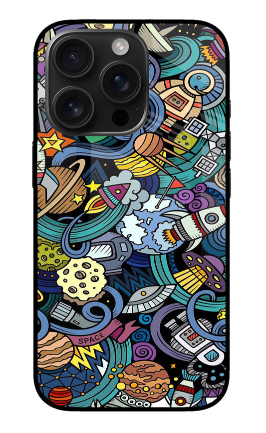 Space Abstract iPhone 16 Pro Max Glass Case