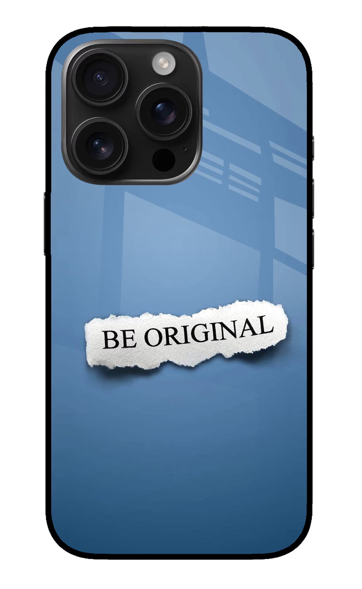 Be Original iPhone 16 Pro Max Glass Case Back Cover by Casekaro