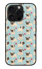 Pug Dog iPhone 16 Pro Max Glass Case
