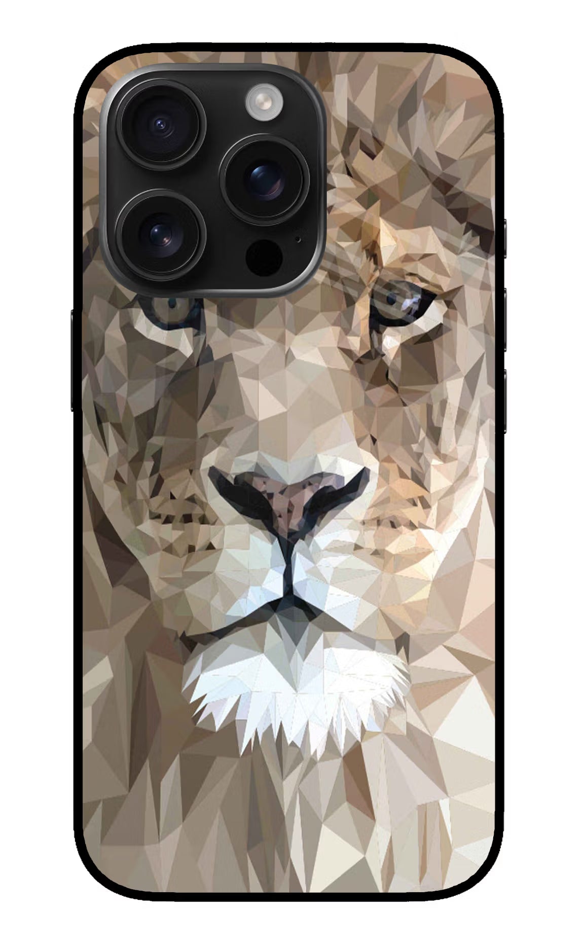 Lion Art iPhone 16 Pro Max Glass Case Back Cover by Casekaro