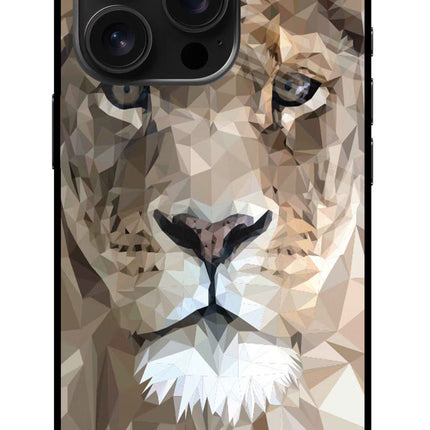 Lion Art iPhone 16 Pro Max Glass Case