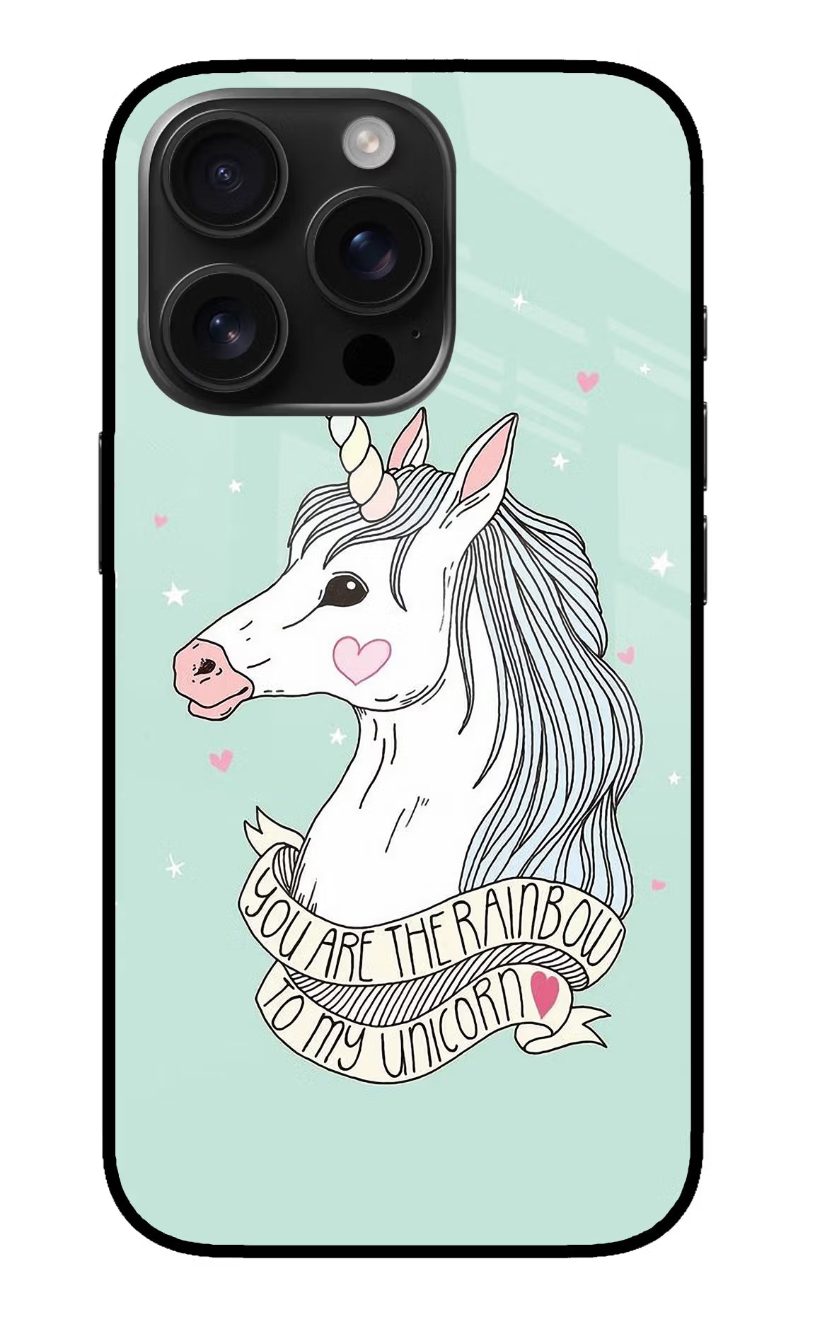 Unicorn Wallpaper iPhone 16 Pro Max Glass Case