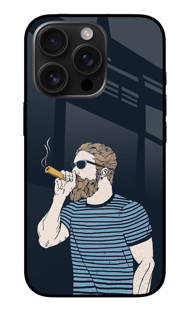 Smoking iPhone 16 Pro Max Glass Case