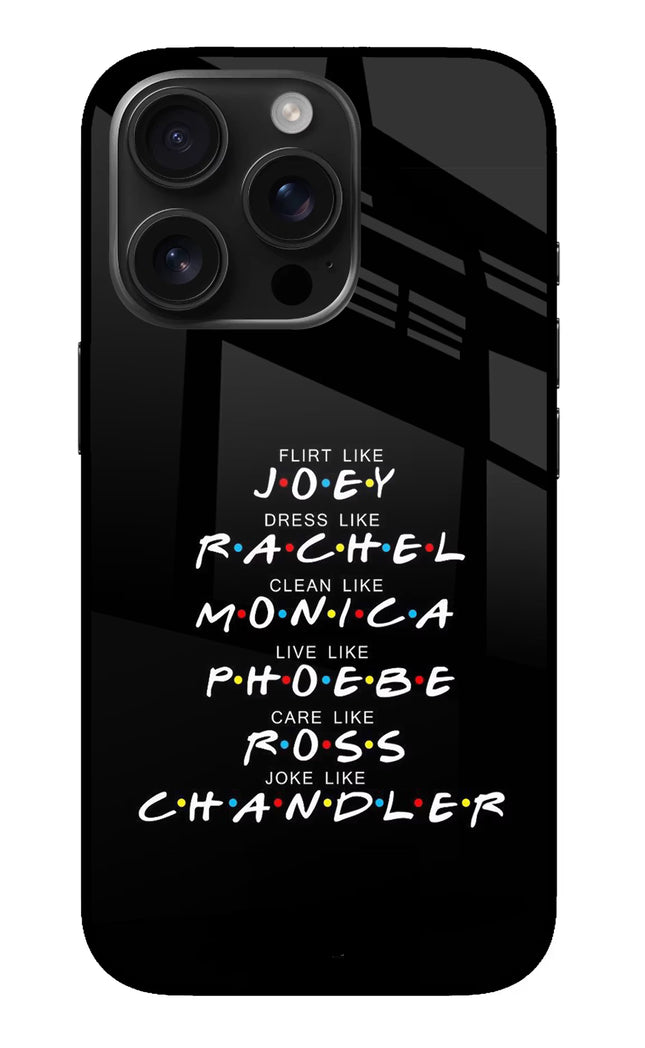 FRIENDS Character iPhone 16 Pro Max Glass Case