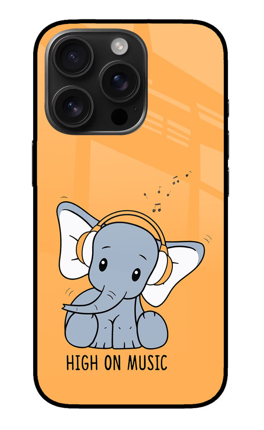 High On Music iPhone 16 Pro Max Glass Case