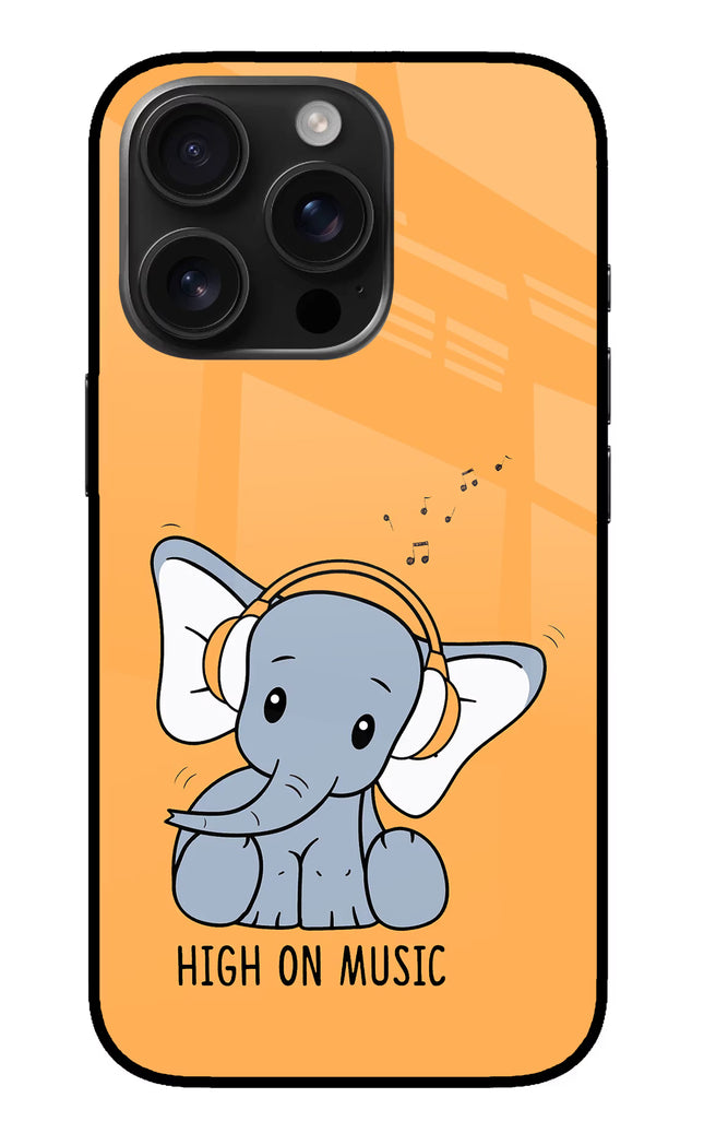 High On Music iPhone 16 Pro Max Glass Case
