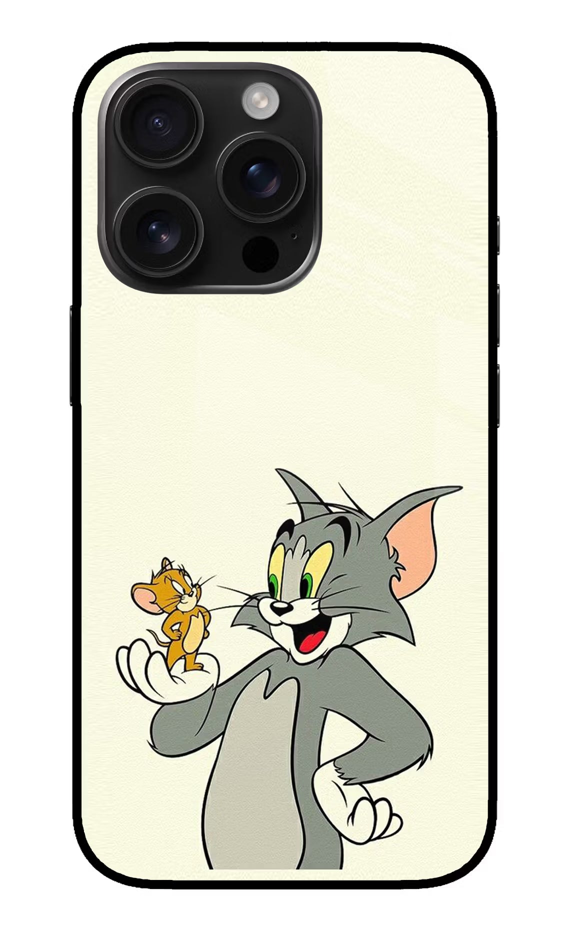 Tom & Jerry iPhone 16 Pro Max Glass Case Back Cover by Casekaro
