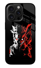 Naruto Two Face iPhone 16 Pro Max Glass Case Back Cover by Casekaro