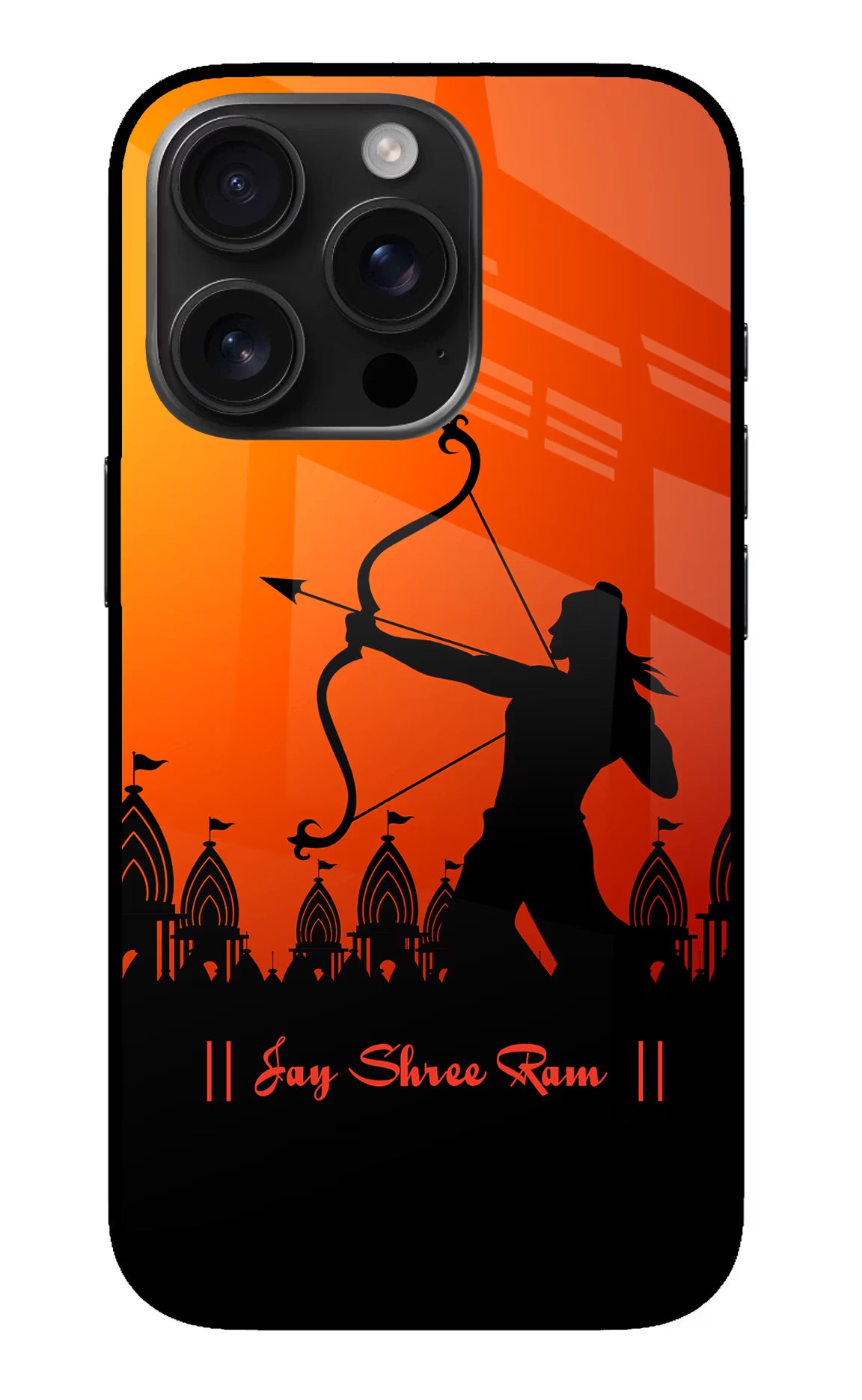 Lord Ram - 4 iPhone 16 Pro Max Glass Case