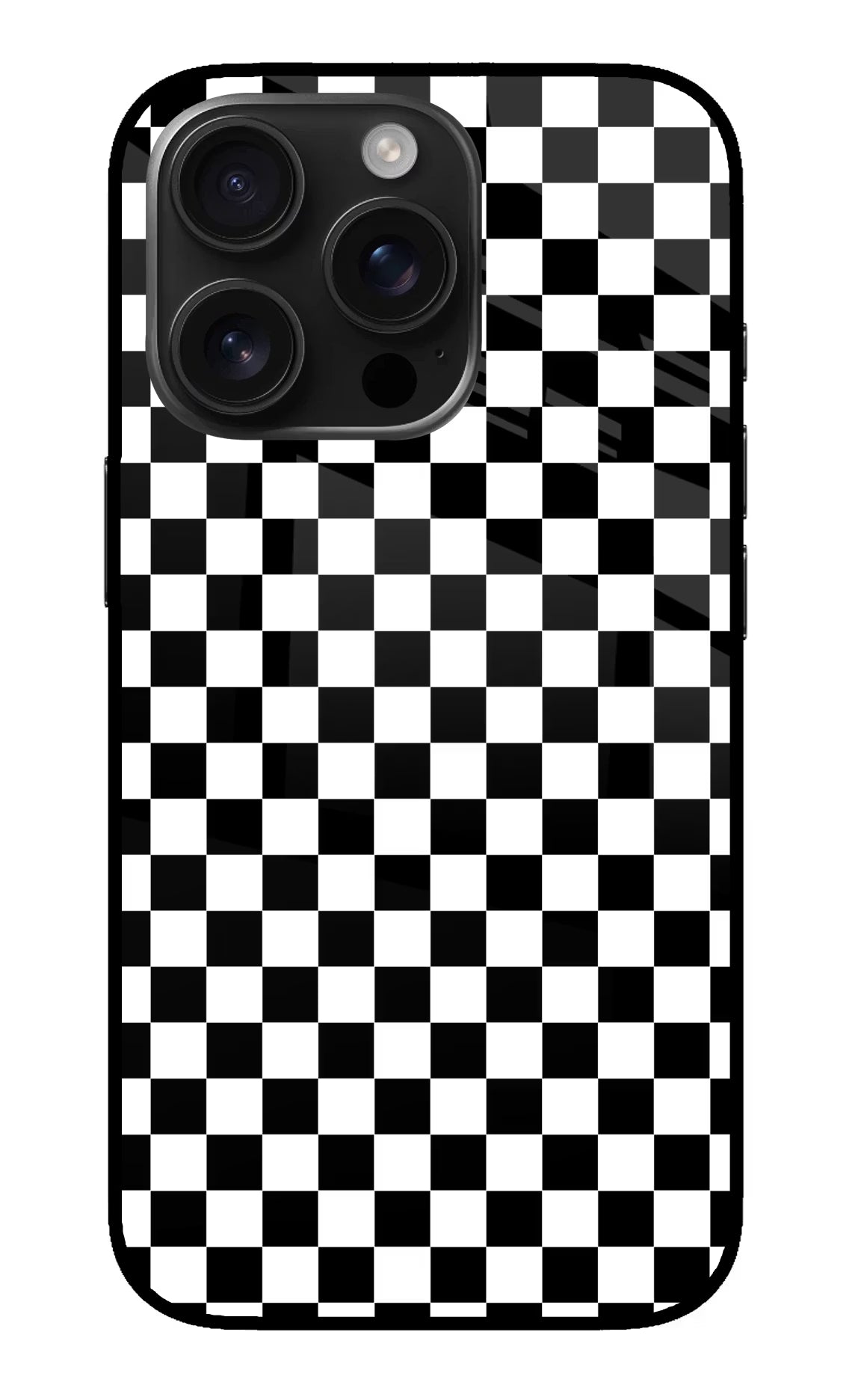Chess Board iPhone 16 Pro Max Glass Case Back Cover by Casekaro