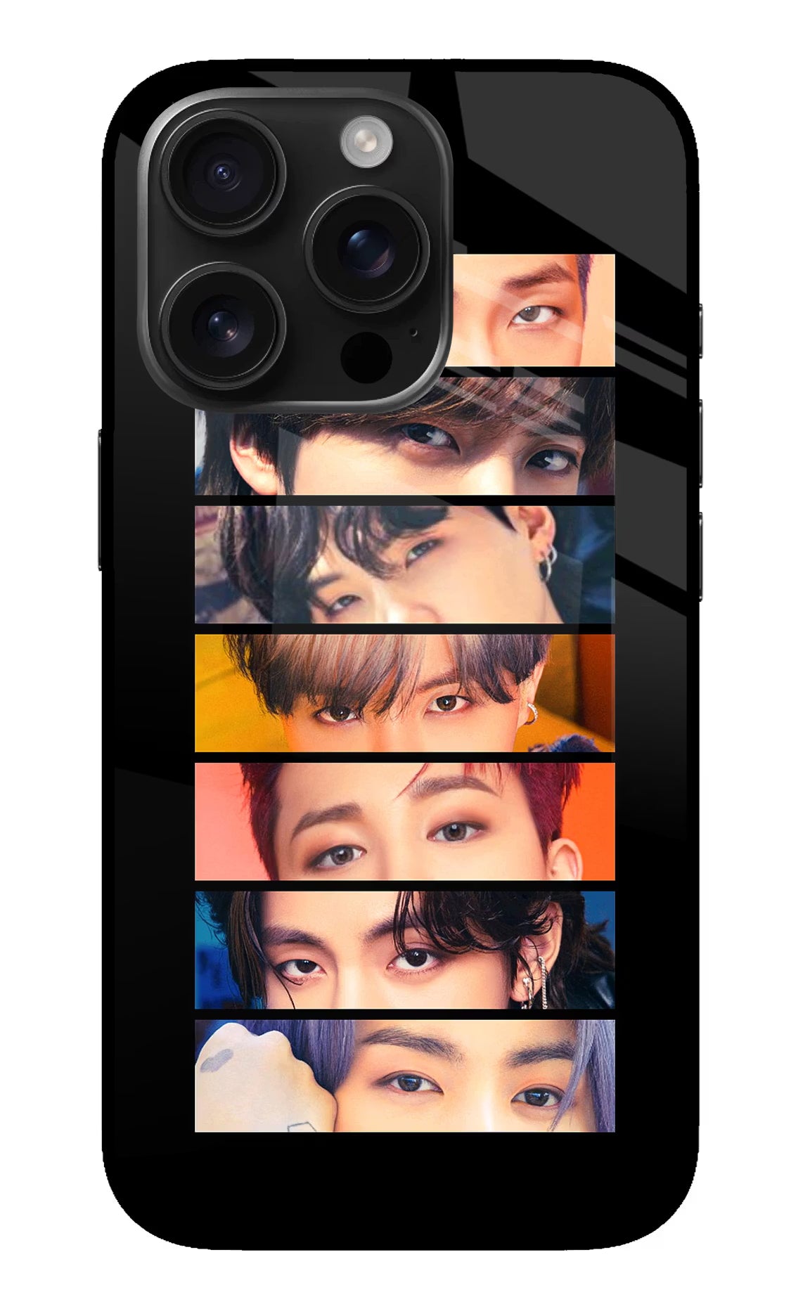 BTS Eyes iPhone 16 Pro Max Glass Case