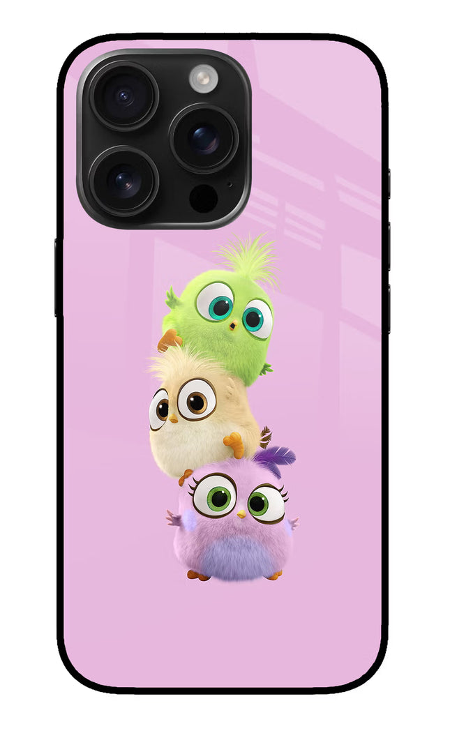 Cute Little Birds iPhone 16 Pro Max Glass Case