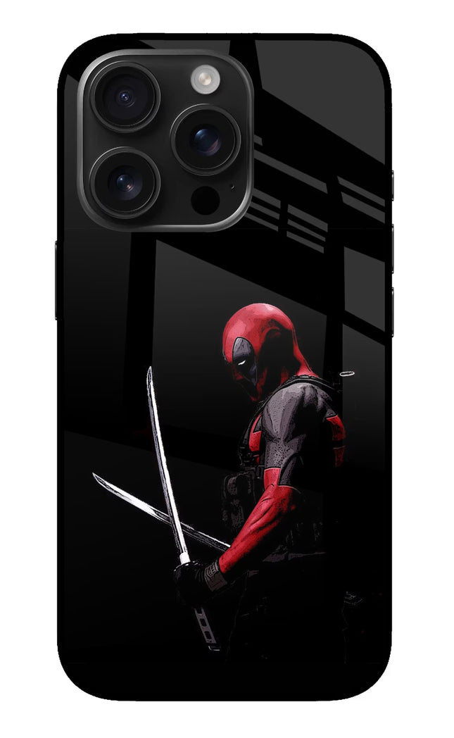 Deadpool iPhone 16 Pro Max Glass Case