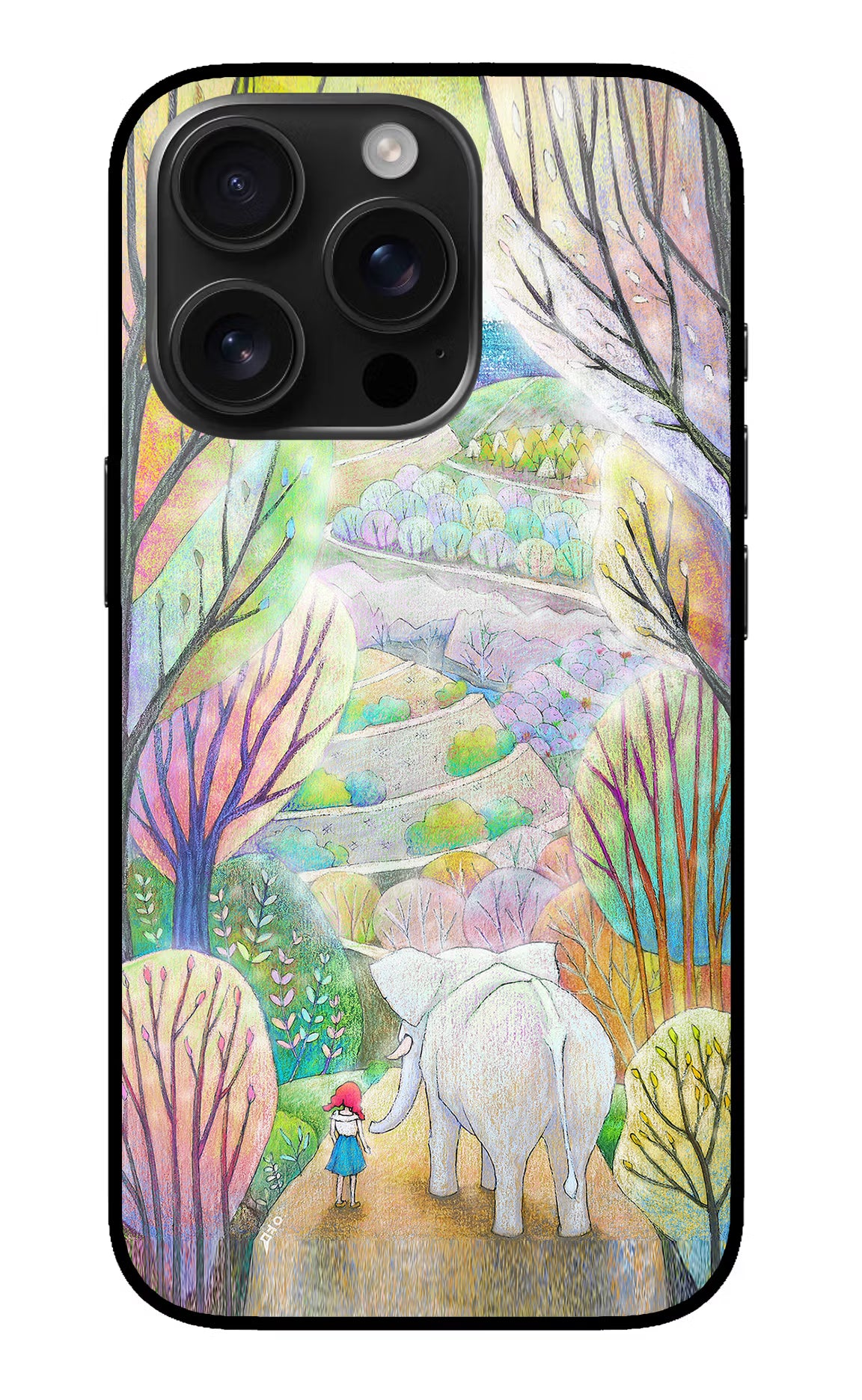 Nature Painting iPhone 16 Pro Max Glass Case Back Cover by Casekaro