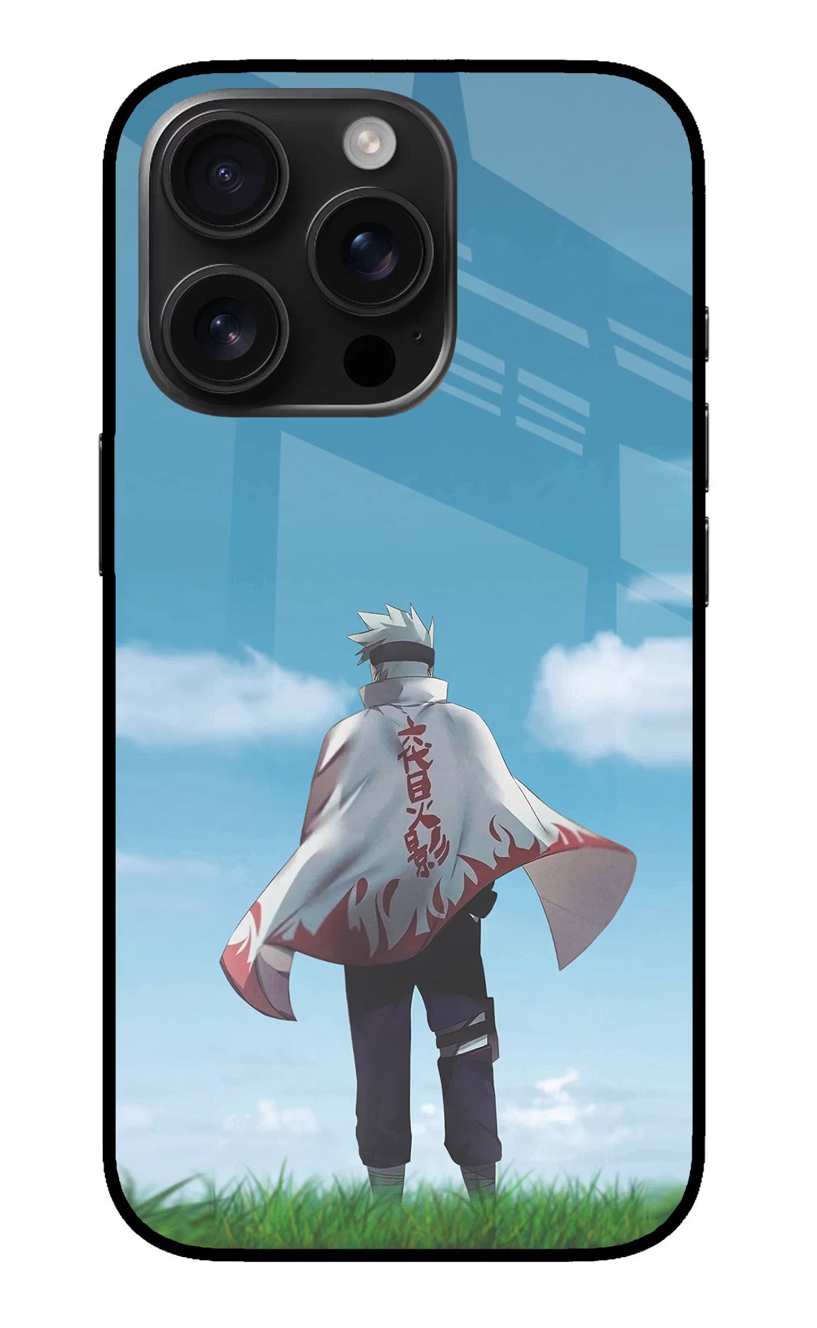 Kakashi iPhone 16 Pro Max Glass Case Back Cover by Casekaro