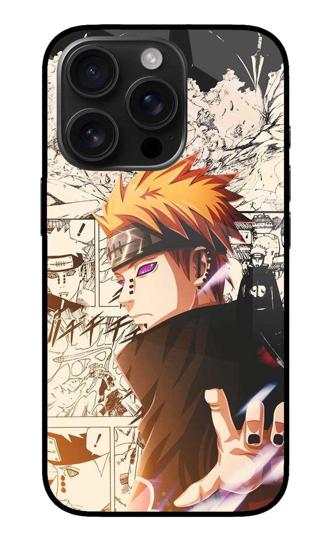 Pain Anime iPhone 16 Pro Max Glass Case