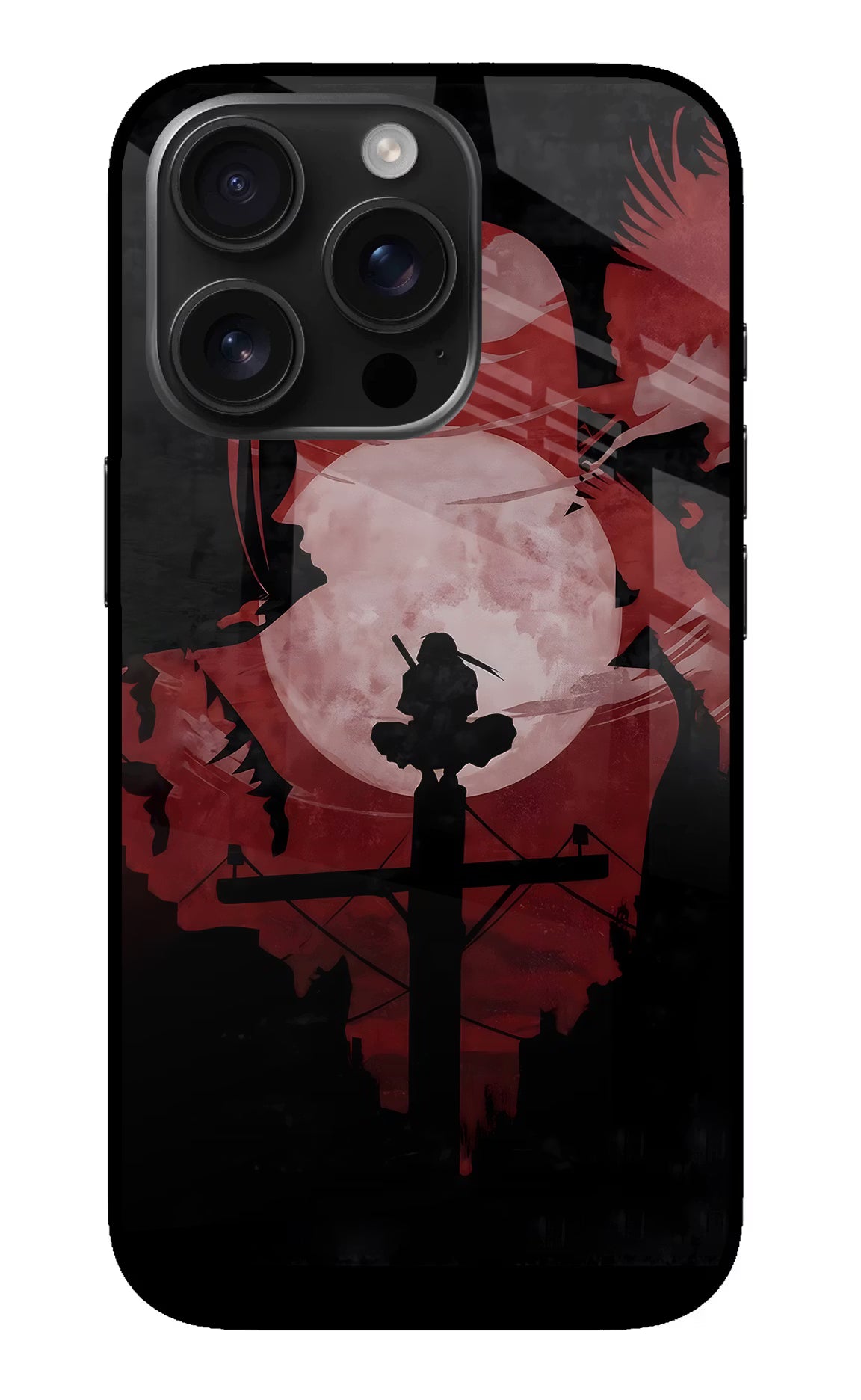 Naruto Anime iPhone 16 Pro Max Glass Case Back Cover by Casekaro