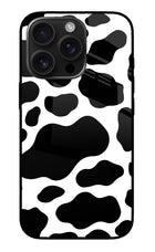 Cow Spots iPhone 16 Pro Max Glass Case Back Cover by Casekaro