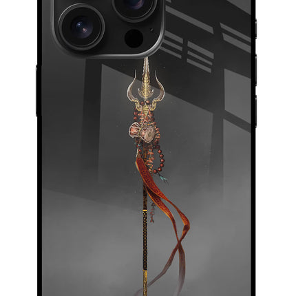 Shiv Trishul iPhone 16 Pro Max Glass Case