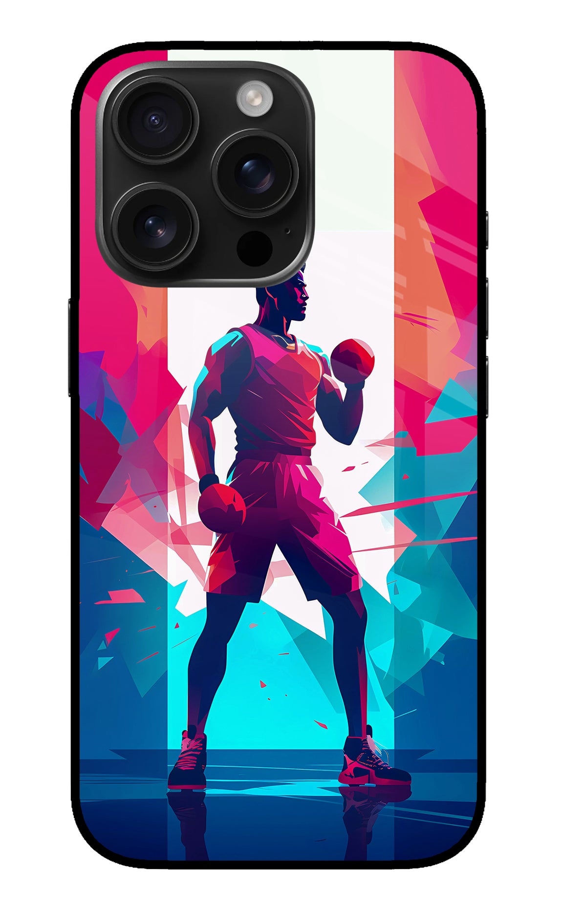 Champion Fighter (AI Generated) iPhone 16 Pro Max Glass Case