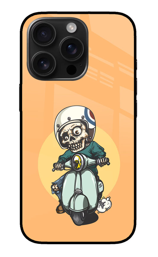 Undead Biker iPhone 16 Pro Max Glass Case