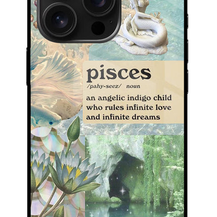 Pisces Zodiac iPhone 16 Pro Max Glass Case