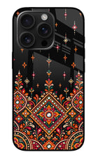 Noir Mehfil iPhone 16 Pro Max Glass Case