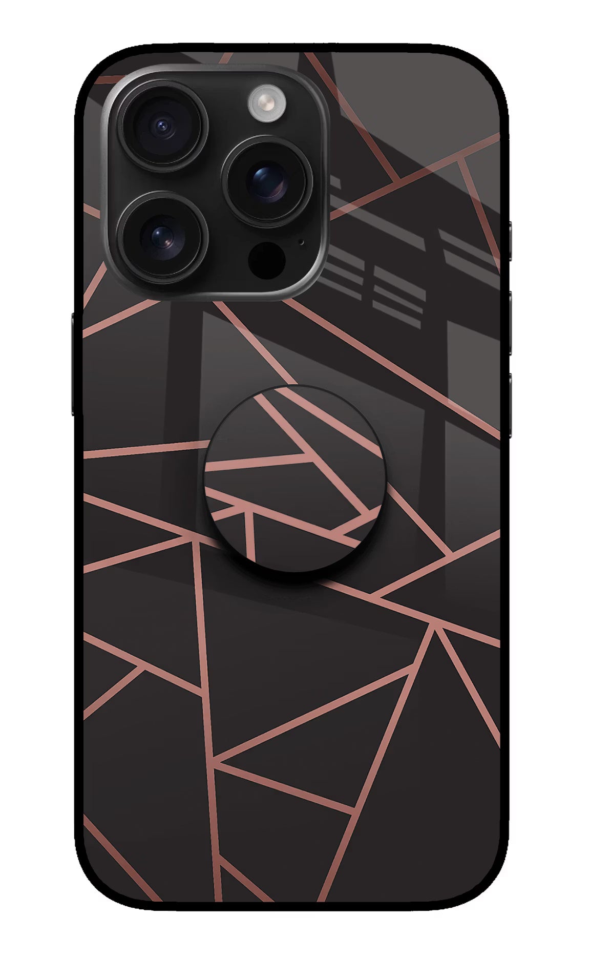 Geometric Pattern iPhone 16 Pro Max Pop Case by Casekaro