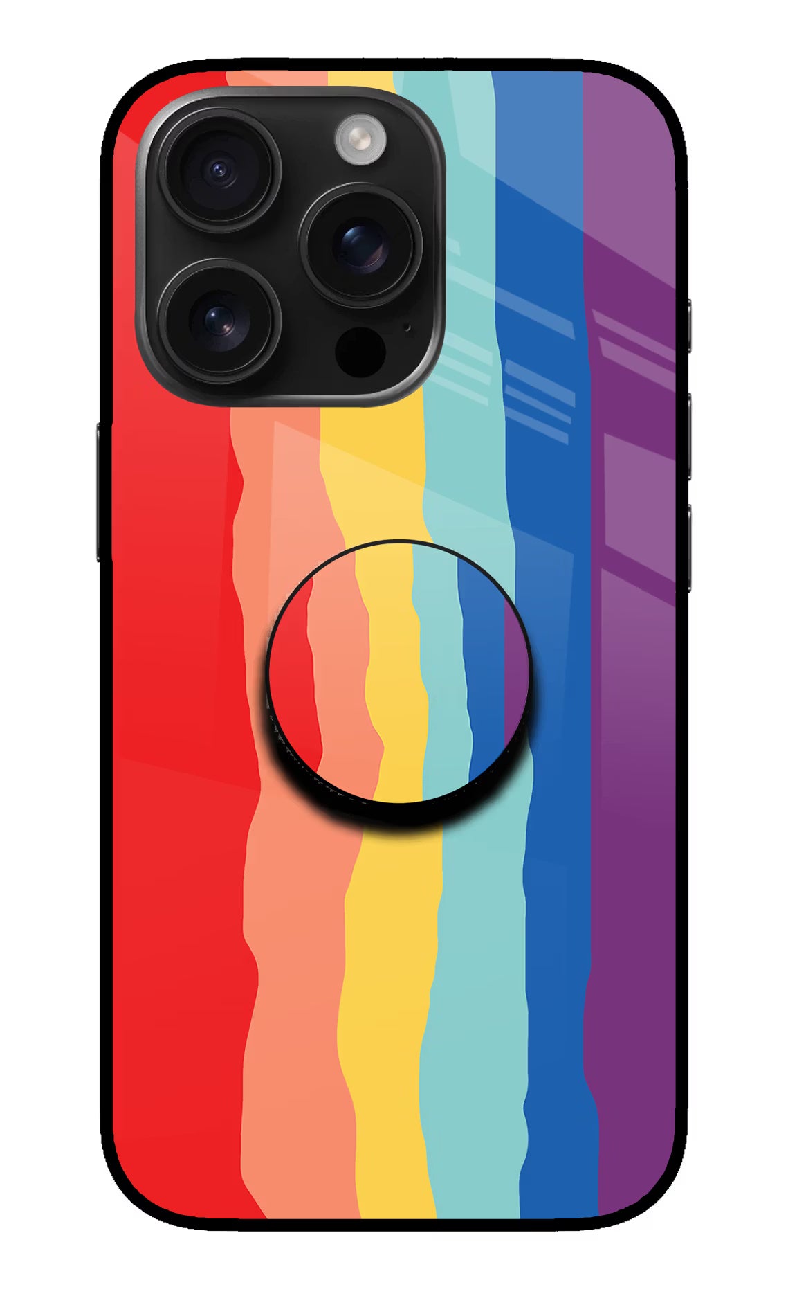 Rainbow iPhone 16 Pro Max Pop Case by Casekaro
