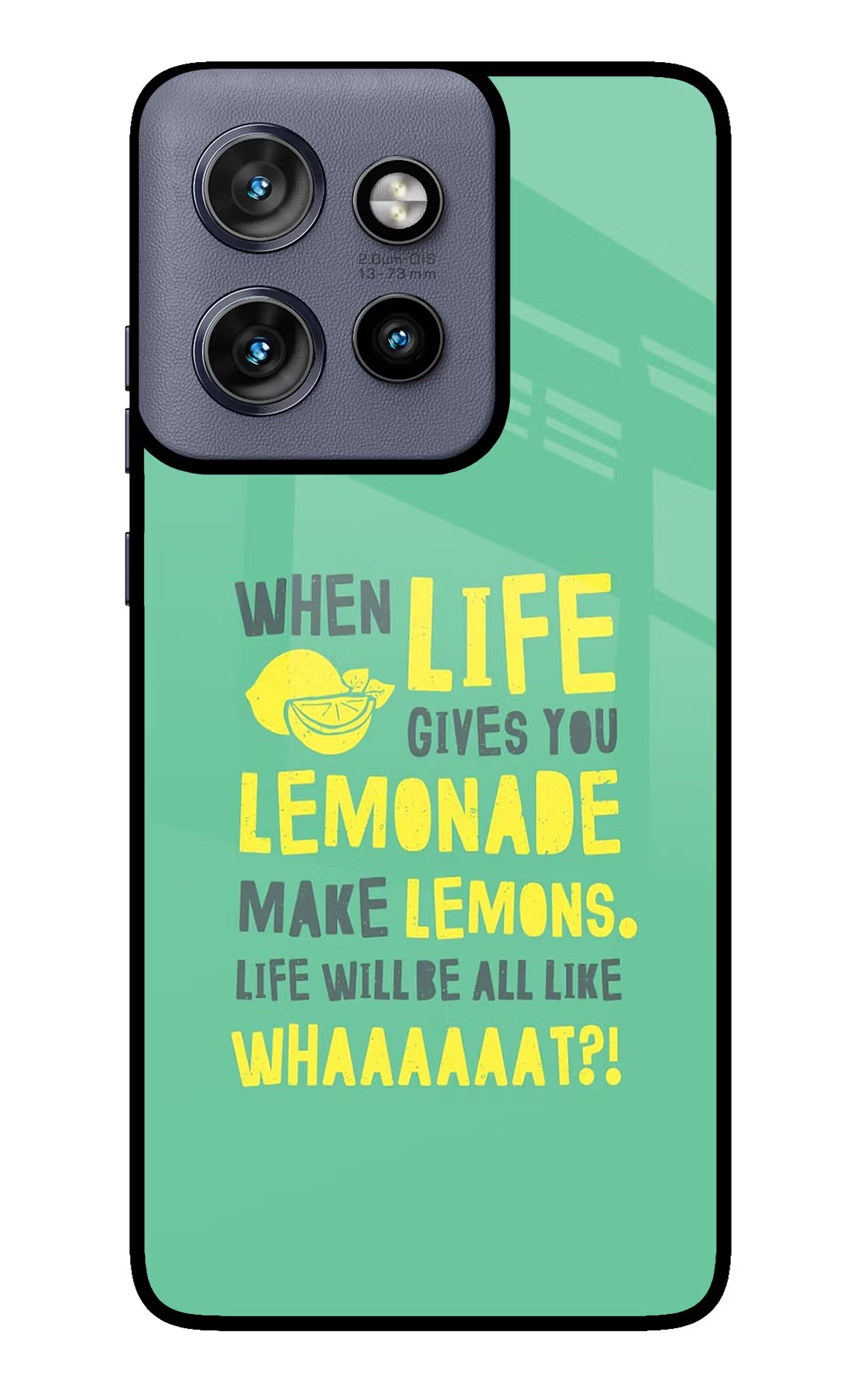 Quote Moto Edge 50 Neo Glass Case Back Cover by Casekaro