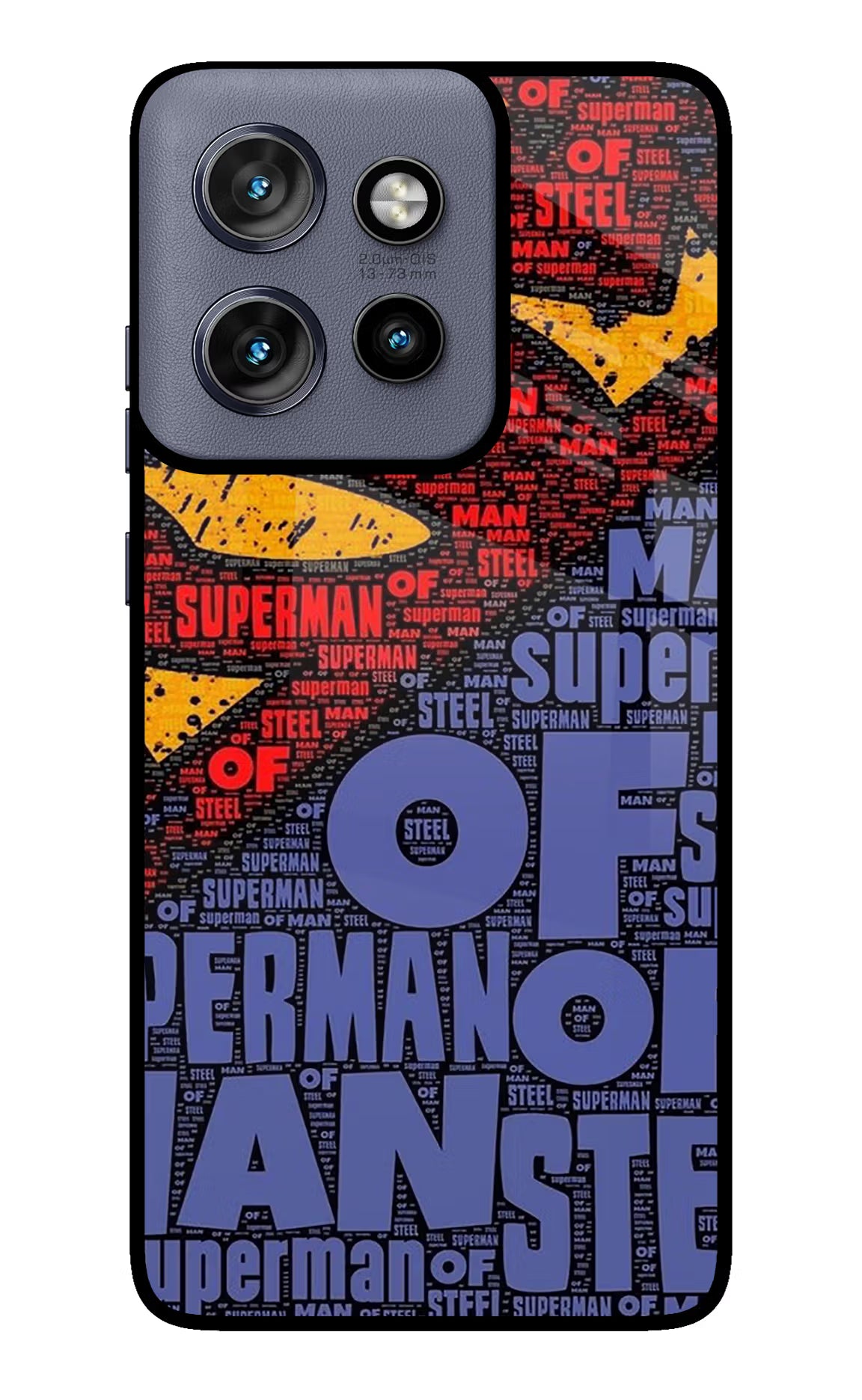 Superman Moto Edge 50 Neo Glass Case Back Cover by Casekaro