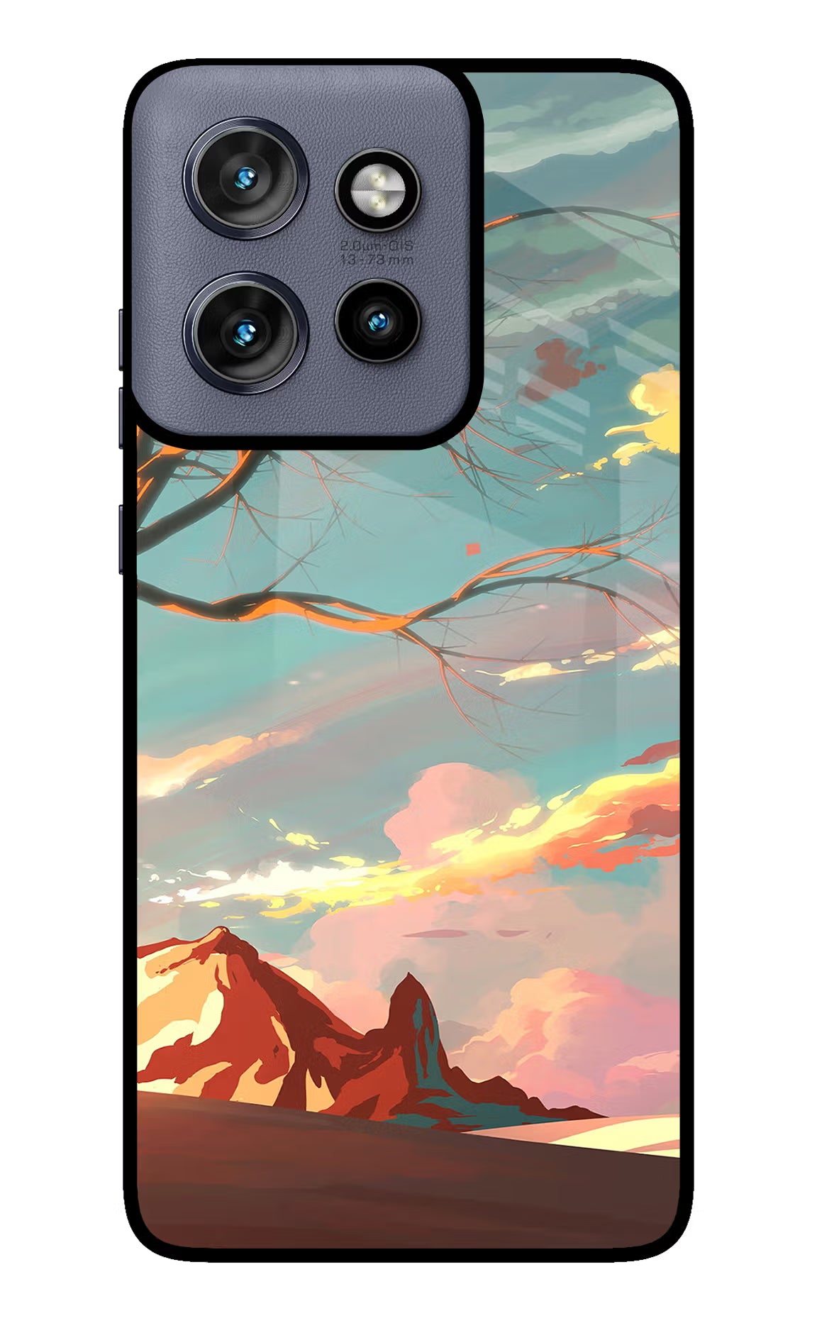 Scenery Moto Edge 50 Neo Glass Case Back Cover by Casekaro