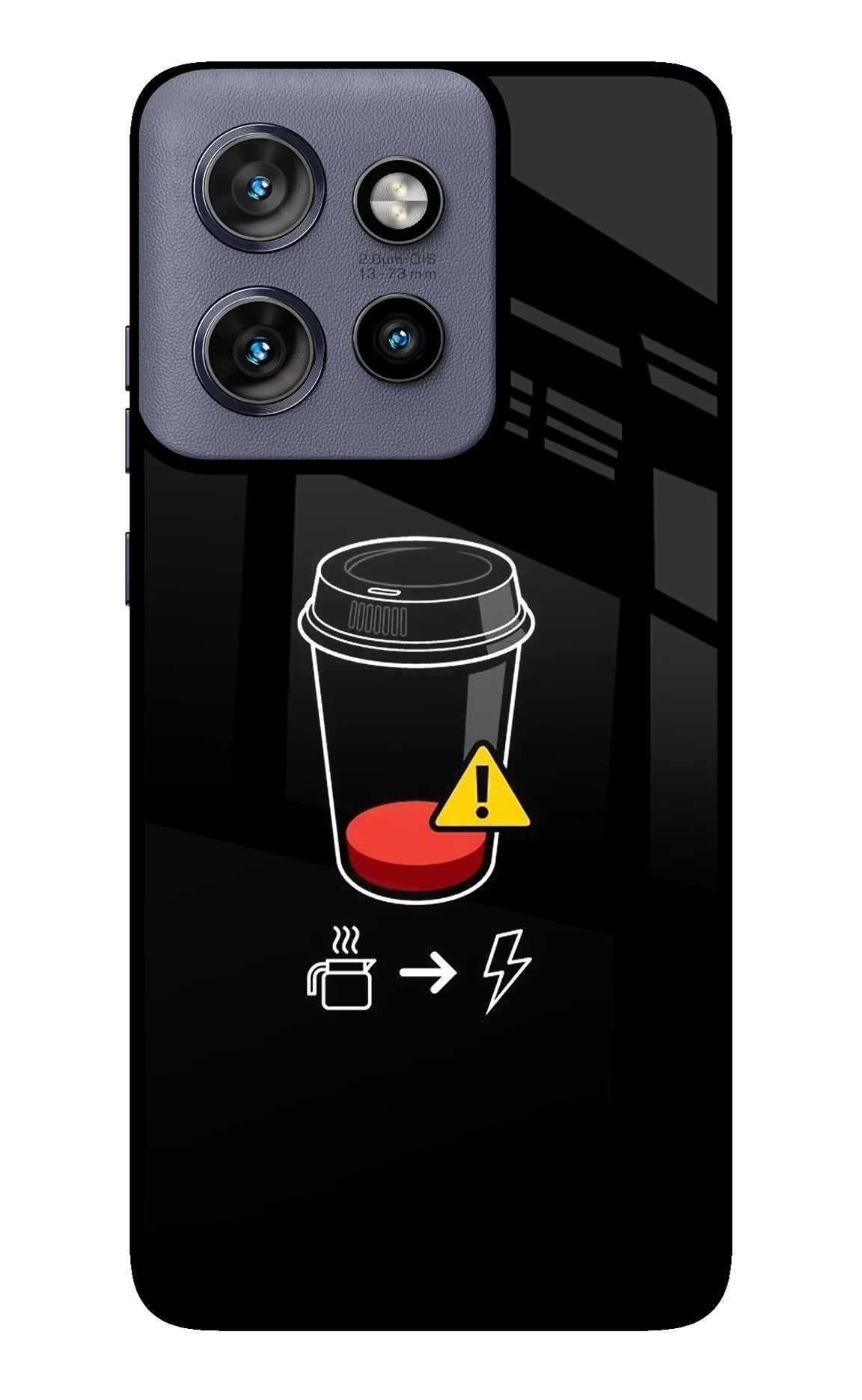 Coffee Moto Edge 50 Neo Glass Case Back Cover by Casekaro