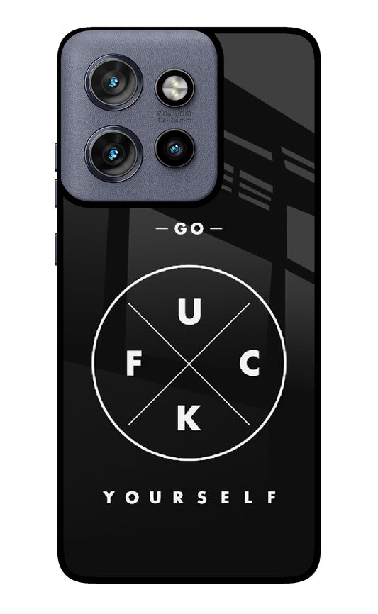 Go Fuck Yourself Moto Edge 50 Neo Glass Case
