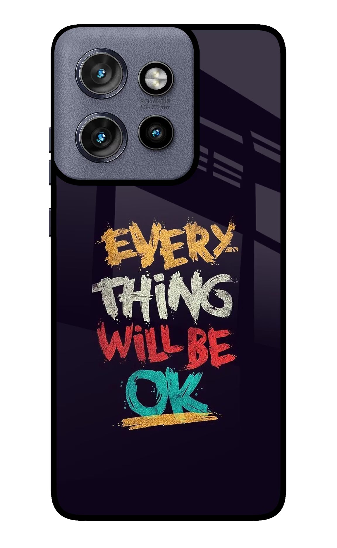 Everything Will Be Ok Moto Edge 50 Neo Glass Case