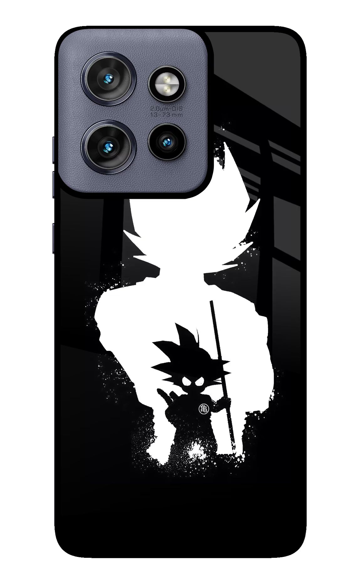 Goku Shadow Moto Edge 50 Neo Glass Case Back Cover by Casekaro