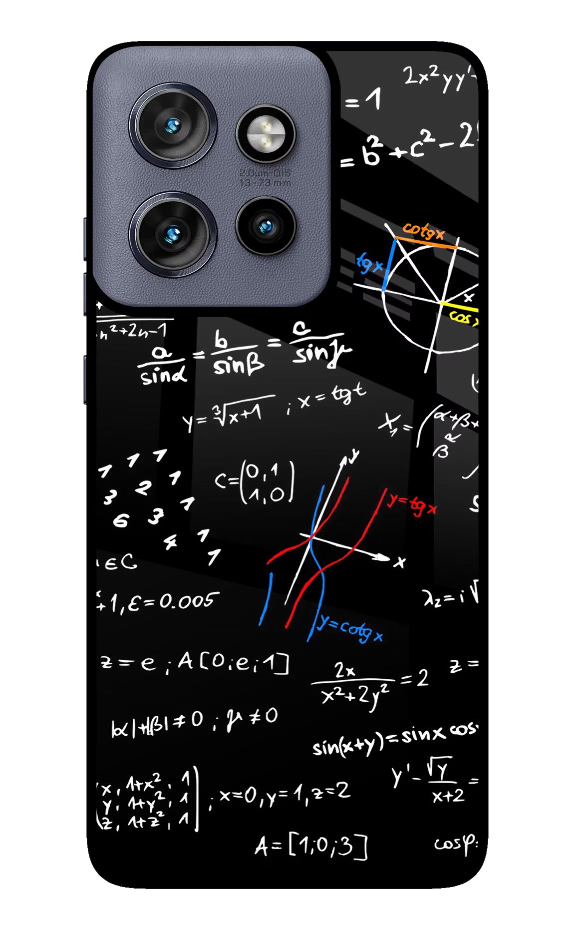 Mathematics Formula Moto Edge 50 Neo Glass Case